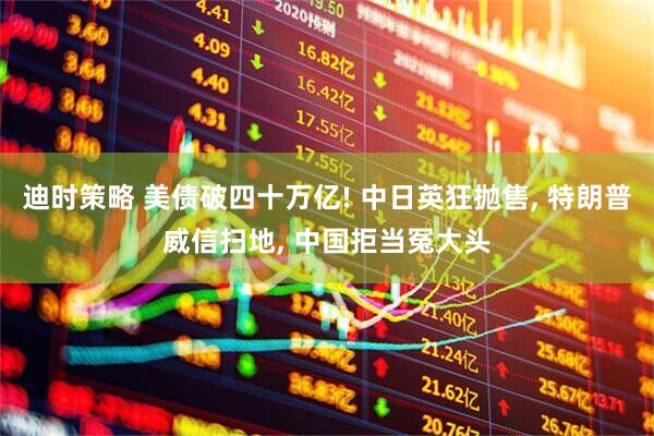 迪时策略 美债破四十万亿! 中日英狂抛售, 特朗普威信扫地, 中国拒当冤大头
